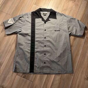 Walt Disney World Mickey Mouse King Of The Lanes Bowling Shirt Men Large Bin P-2